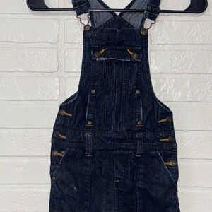 Faded Glory Dark Blue Denim Overalls